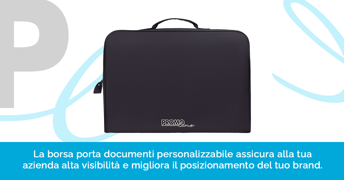 Quadra Zaino Portadocumenti Leggero QD51 - Borsa Piccola Con Manico Imbottito, Tasca Interna Con Cerniera E Striscia Riflettente - 2